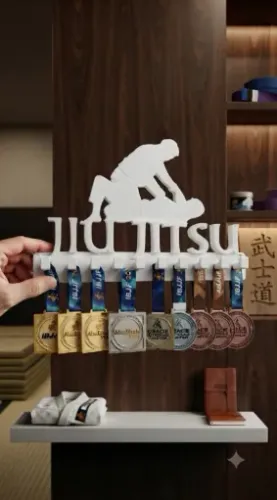 PORTA MEDALHAS ESPORTE JIU-JITSU / LUTAS