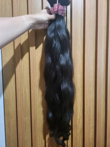 Cabelo humano ondulado 65cm