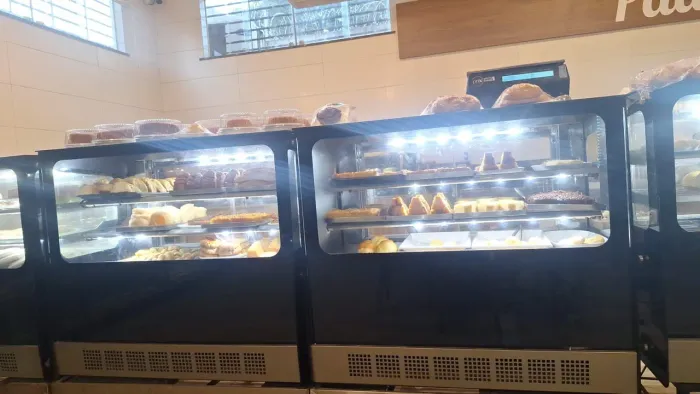 Vitrine gourmet 1m neutra de padaria