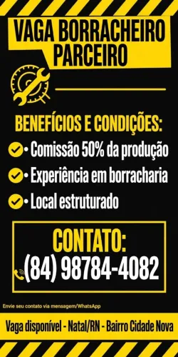 Vaga Borracheiro Parceiro