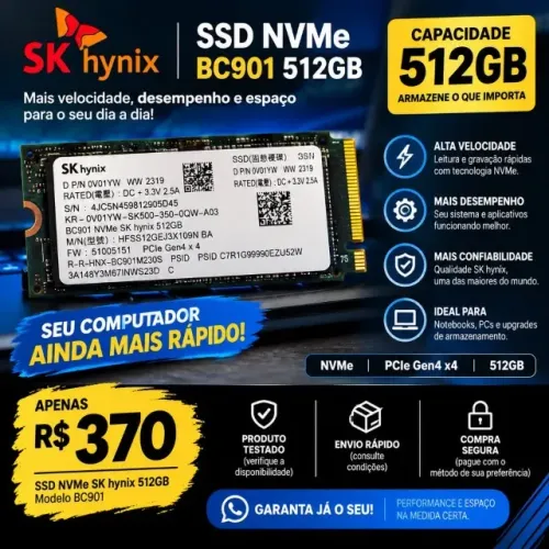 SSD NVMe 512 GB