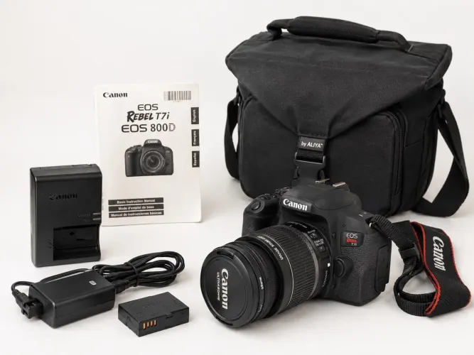 Canon EOS Rebel T7i / EOS 800D + acessórios completa