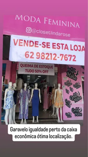 Vende-se essa loja no GARAVELO igualdade