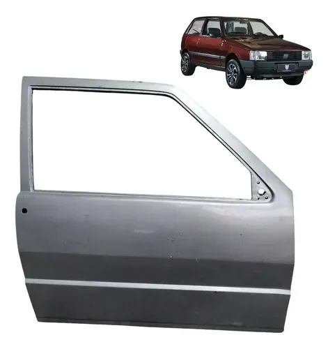 Porta Fiat Uno Prêmio 1985-2002 Dianteira Direita Recuperada Dianteira Direito Cinza