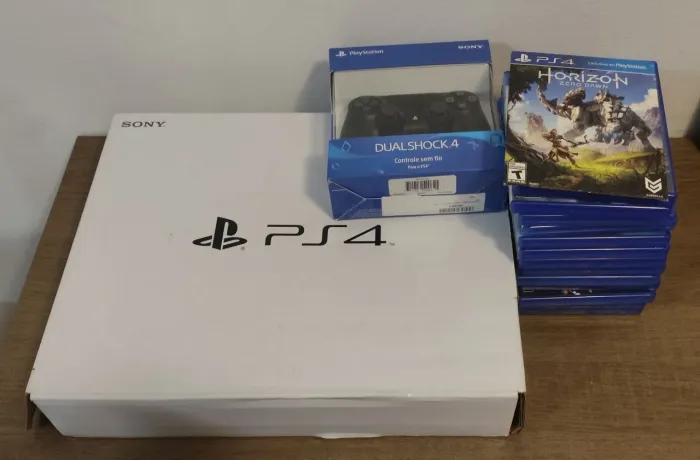 Ps4 slim completo com ssd 1tb + jogos