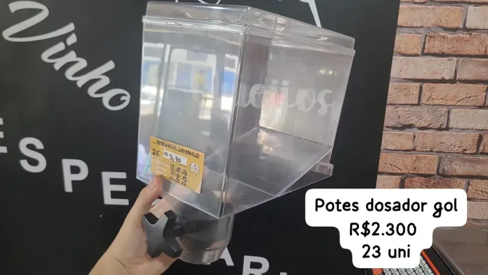 Pote de acrílico - pote expositor