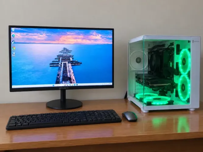 PC GAMER COMPLETO Ryzen 5 + RX 580 8GB + SSD 500GB + MONITOR 22 husky ?