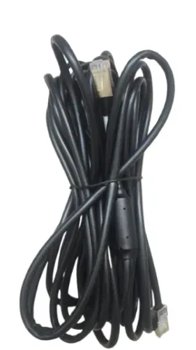 Cabo de rede Ethernet RJ45 (7 metros de comprimento) alta velocidade (preto) c/ filtro