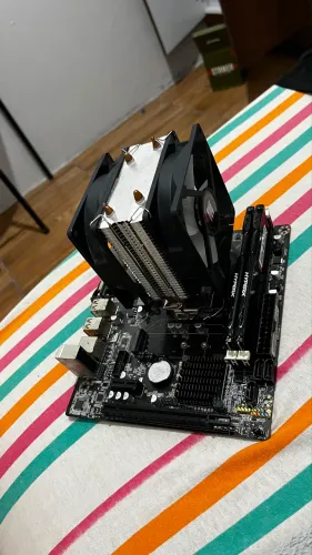 Kit i5 i5 3470s air cooler placa mãe nova