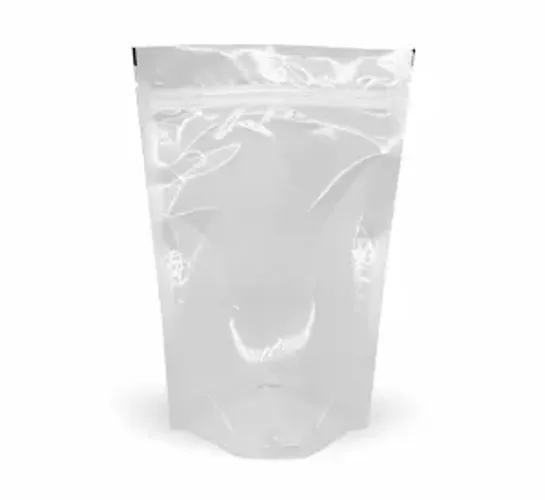 Saco Stand Up Pouch 140tz Transp 14x22,5+3,5x0,20 = 450 Unid