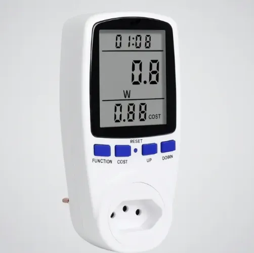 Medidor De Consumo Potência Tensão Corrente Tomada Elétrica