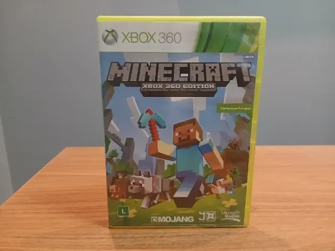 Minecraft Xbox 360 Original Mídia Física