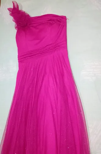 Vestido de festa rosa pink