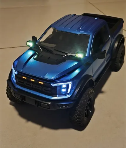 Caminhonete 1/12 rádio controle 4x4 blocada