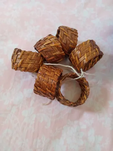 Anel de guardanapo rattan