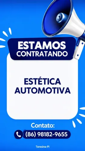 Vaga de emprego para estética automotiva