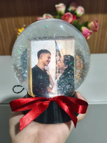 Globo de neve personalizado com foto