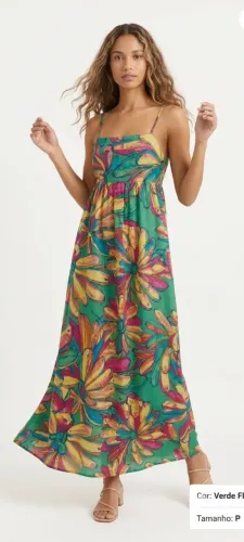 Vestido longo P FARM