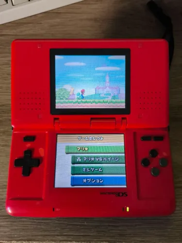Nintendo DS fat japonês vermelho + New Super Mario Bros