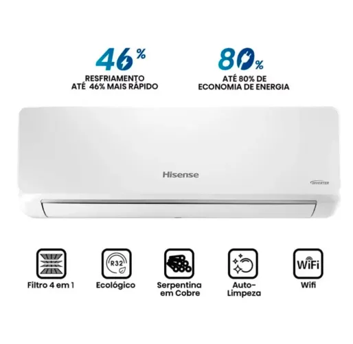 Ar condicionado Hisense 9.000btus lacrado