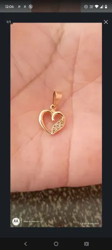 Vendo pingente magold coração semi novo, não faço entrega. 