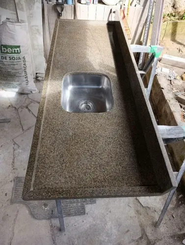 Pia de granito para cozinha