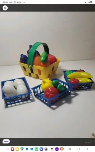Kit hortifruti de brinquedo