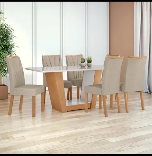 Mesa de jantar 6 lugares