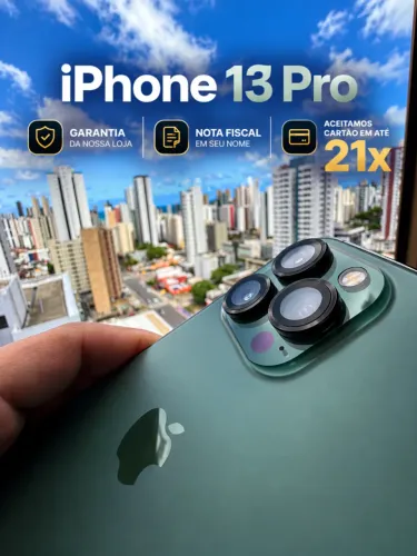 iPhone 13 Pro 256GB Verde-alpino - Loja, Nota Fiscal e Garantia