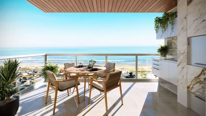 Apartamento 03 suítes com Vista Mar no Balneário Rincão  Residencial Horizon