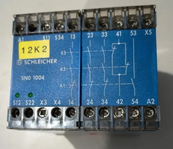 Relé monitoramento de temperatura Schleicher SNO-1004 Safety Relay