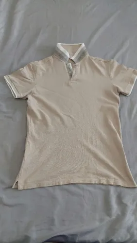 Camisa polo bege