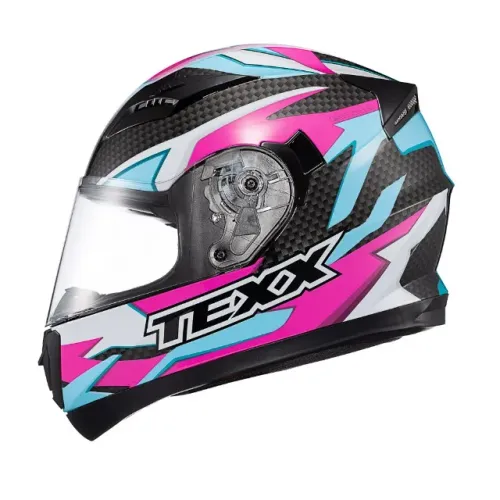 Capacete Texx Strike Ride Azul / Rosa / Branco - somos loja, parcelamos