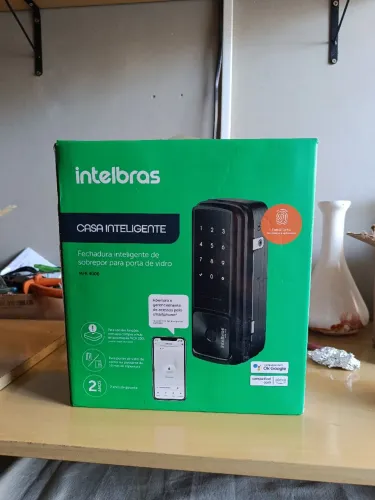 Fechadura Digital Intelbras Porta Vidro MFR 4000