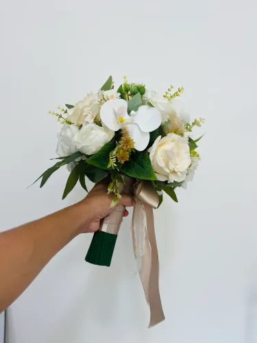 Buquê de rosas com orquídeas - casamento