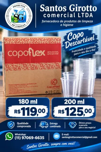 Caixa de copo descartável