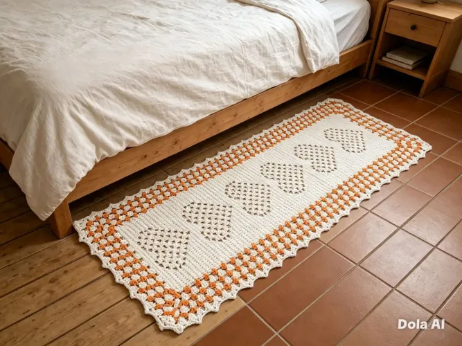 Tapetes para quarto de crochê 