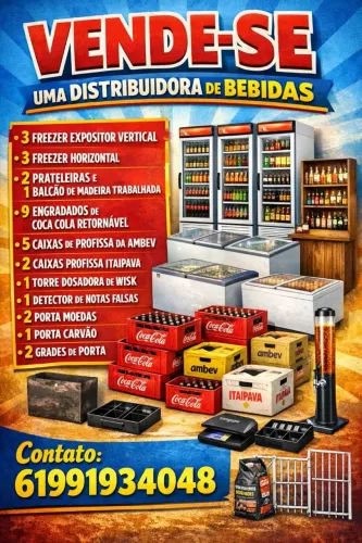 Vende-se os equipamentos de distribuidora 