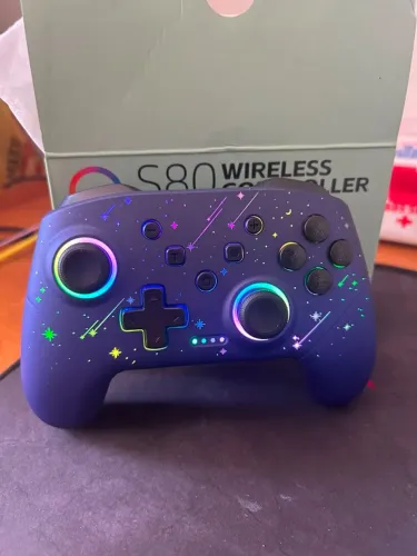 Controle Sem Fio Data Frog S80 - Edição Especial Galáxia Para Switch/OLED/PC/ Android