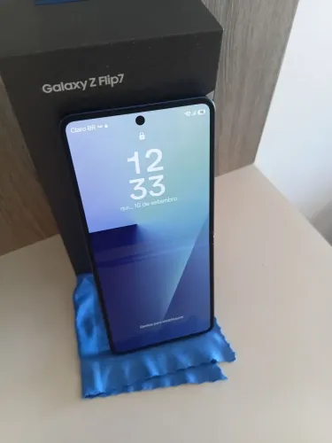 Samsung Zflip 7 completo na caixa × carregador lacrado
