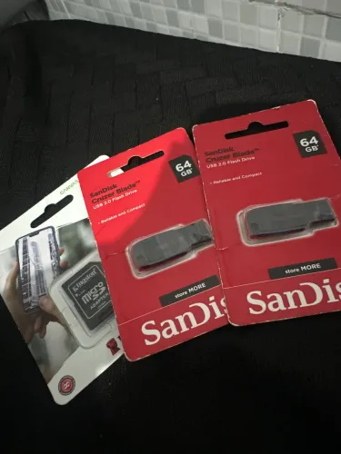 SanDisk 64GB os 3 por 100 reais