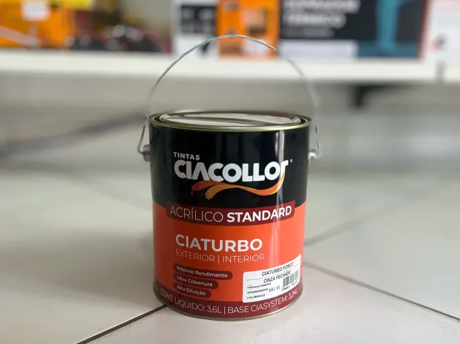 Tinta Cinza Fechado Ciacollor 3,6l Acrílico Standard Ciaturbo
