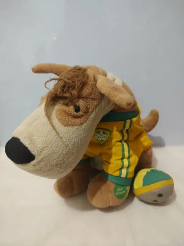brinquedo cão spock artilheiro candide - funcionando 38cm