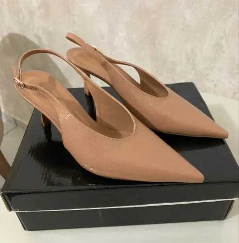 (NOVO!!! / TAM: 37) SAPATO SCARPIN NUDE