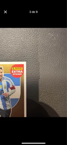 Figurinha Lionel Messi Extra Sticker Gold Ouro Panini Copa do Mundo 2026 Original