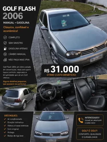 Volkswagen Golf Flash 1.6 MI /1.6 MI Tot. Flex 8V 4P 2006
