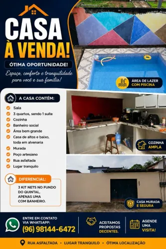 Casa na zona norte jardim felicidade 2 180mil
