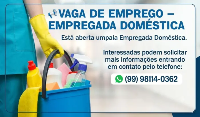 Vaga de emprego urgente