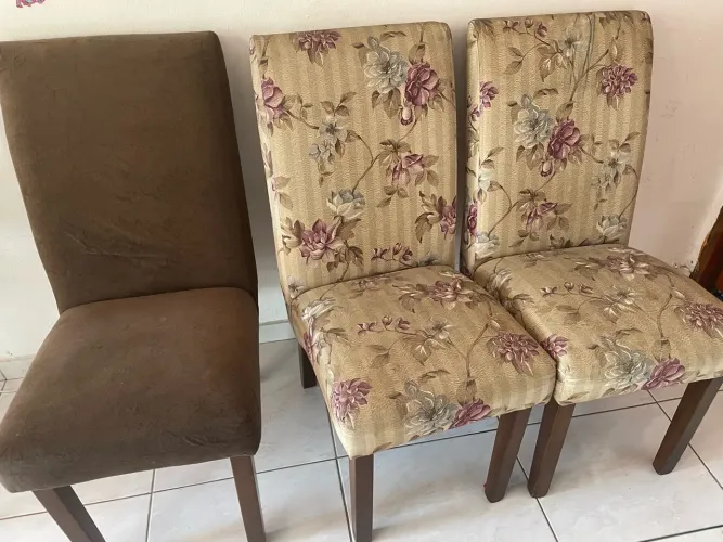 Vende-se Mesa vidro com 6 cadeiras