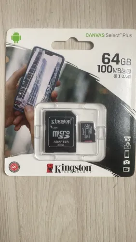 Cartão SD Kingston 64gb CANVAS Select Plus